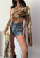brown swirl cape