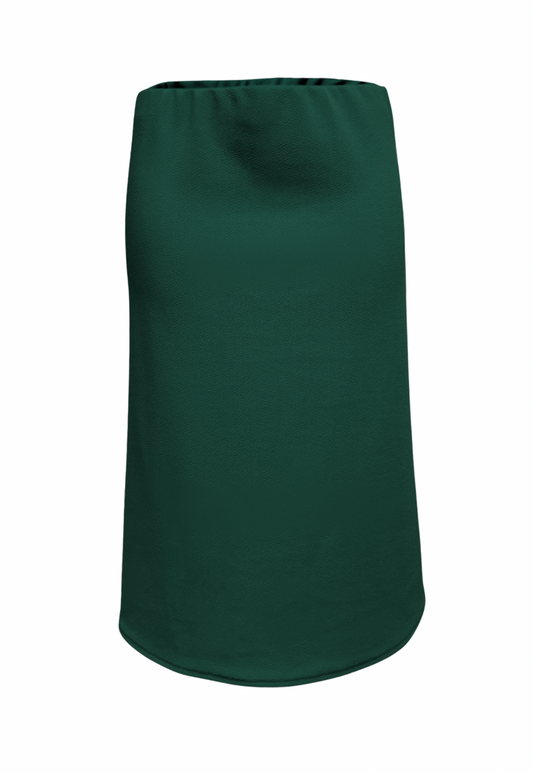 green midi skirt