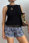ONYX HISSY KNIT VEST - S HISSY FIT LTD