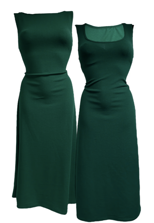 MULTIWAY EMERALD CINCH MAXI DRESS