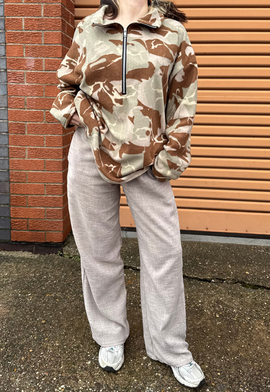 CAMO PRINT FLEECE