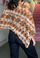 orange grunge poncho