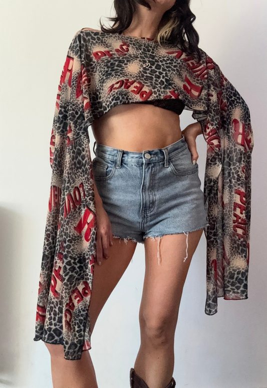 red leopard cape