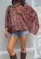 amber leopard mesh poncho *coming soon*