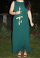 MULTIWAY EMERALD CINCH MAXI DRESS