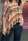 orange grunge poncho