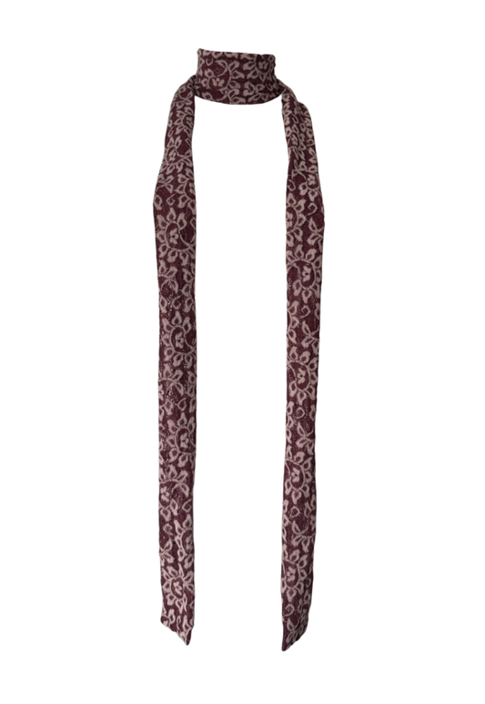 pink indian mango skinny scarf