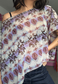 lilac grunge poncho