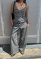 grey hissy cinch trousers