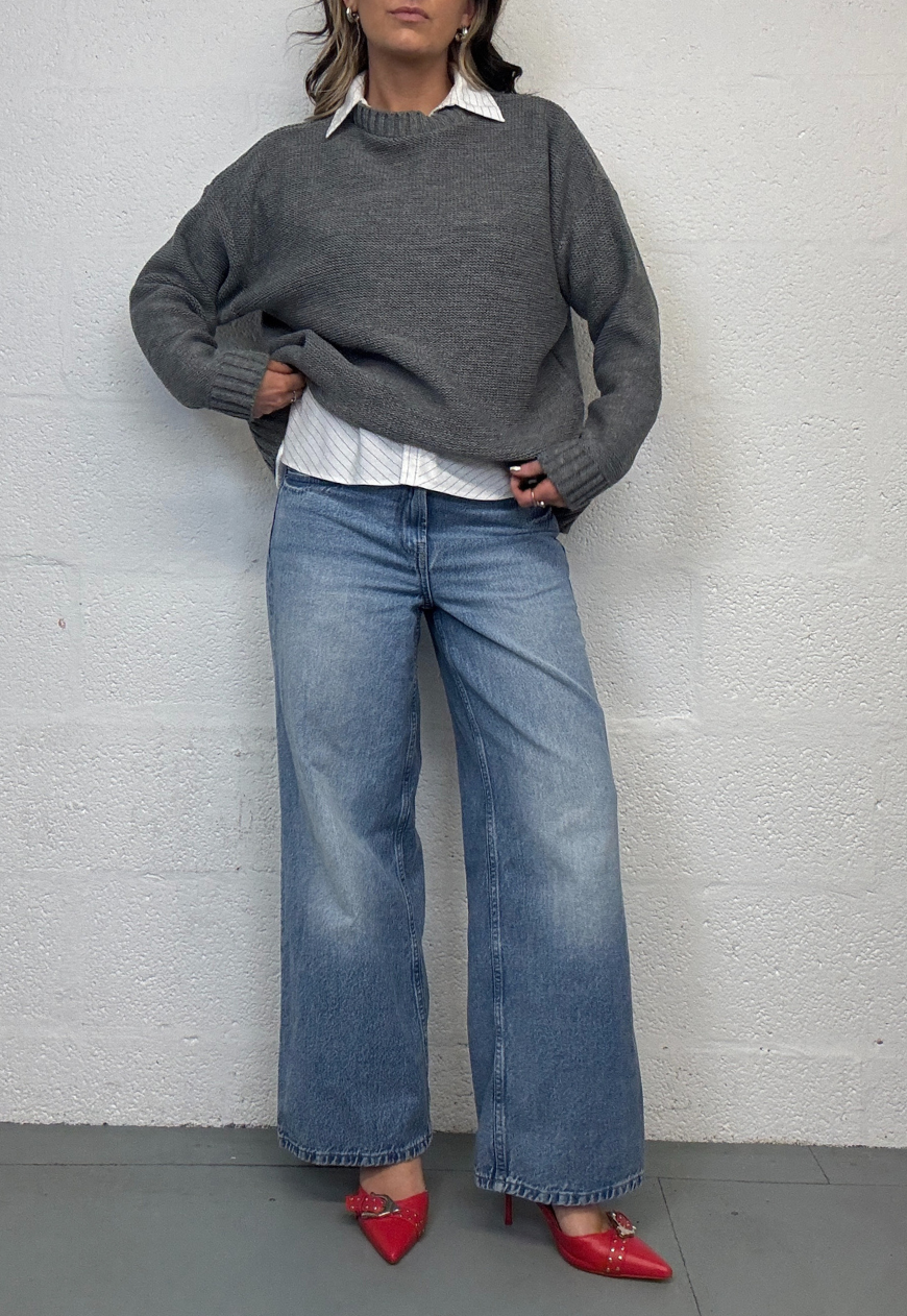 mist hissy knit jumper