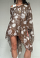 light brown flower mesh poncho *launching 21.06.26 18:00BST*