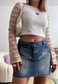 RAINBOW FLARE CROPPED TOP - 2XS HISSY FIT LTD