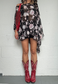 black flower mesh poncho *launching 14.06.26 20:00BST*