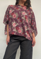 purple rose poncho - square