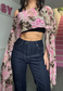 pink writing cape
