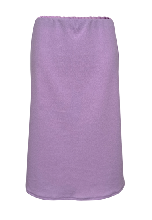 lilac midi skirt