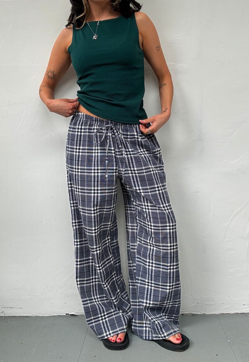 check summer trousers