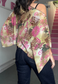 pink swirl poncho