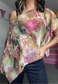 pink swirl poncho