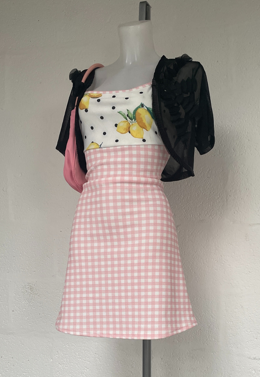 PINK LEMON PICNIC DRESS