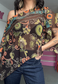 green western poncho