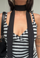 black plissé skinny scarf *coming soon*