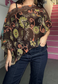 green western poncho