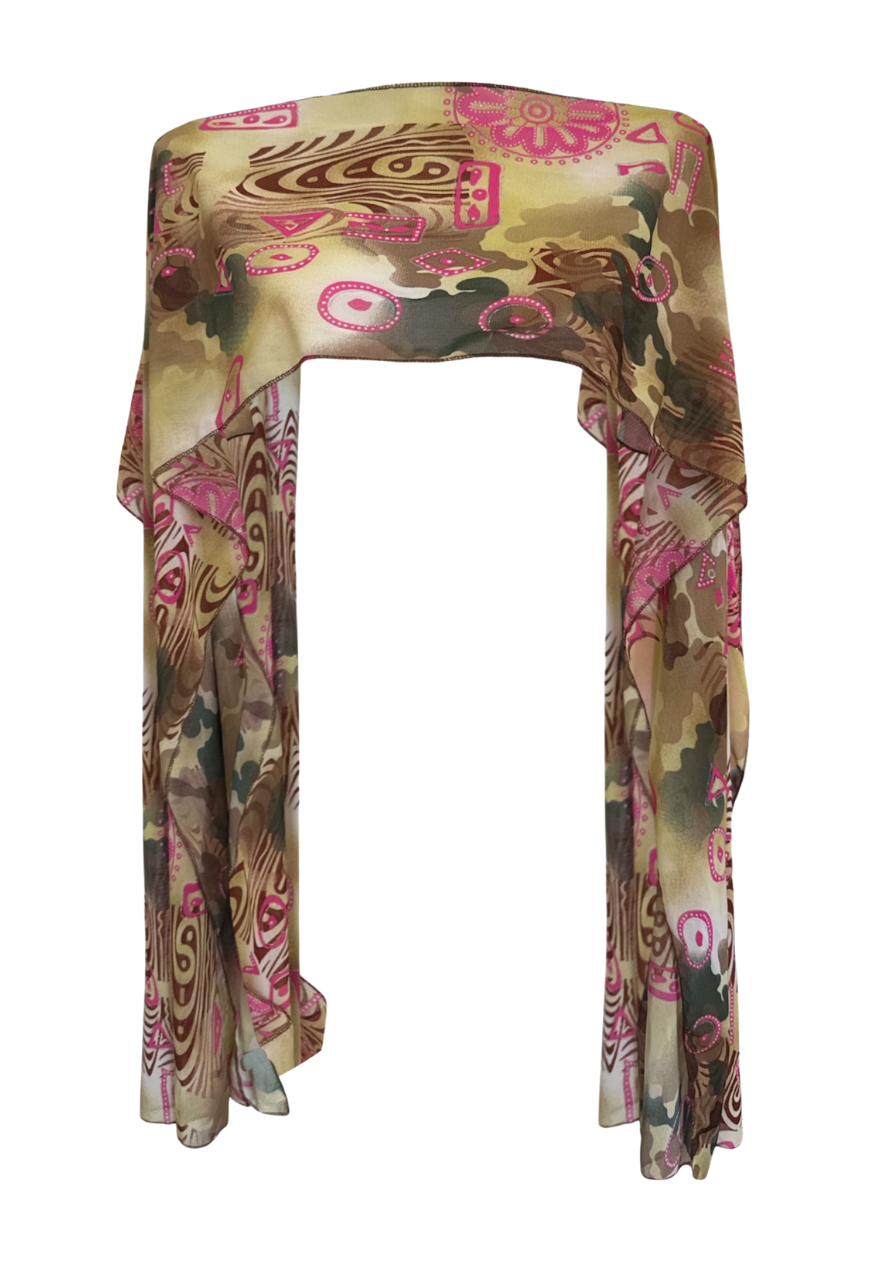pink swirl cape