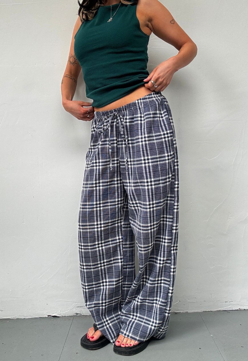 check summer trousers