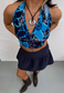 offcuts hibiscus halter top