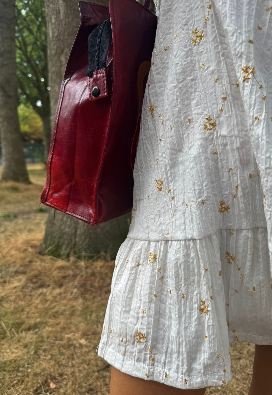 white celestial ruffle dress *launching 06.08.26 18:00BST*