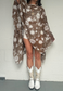 light brown flower mesh poncho *launching 21.06.26 18:00BST*
