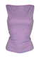 lilac slash neck top