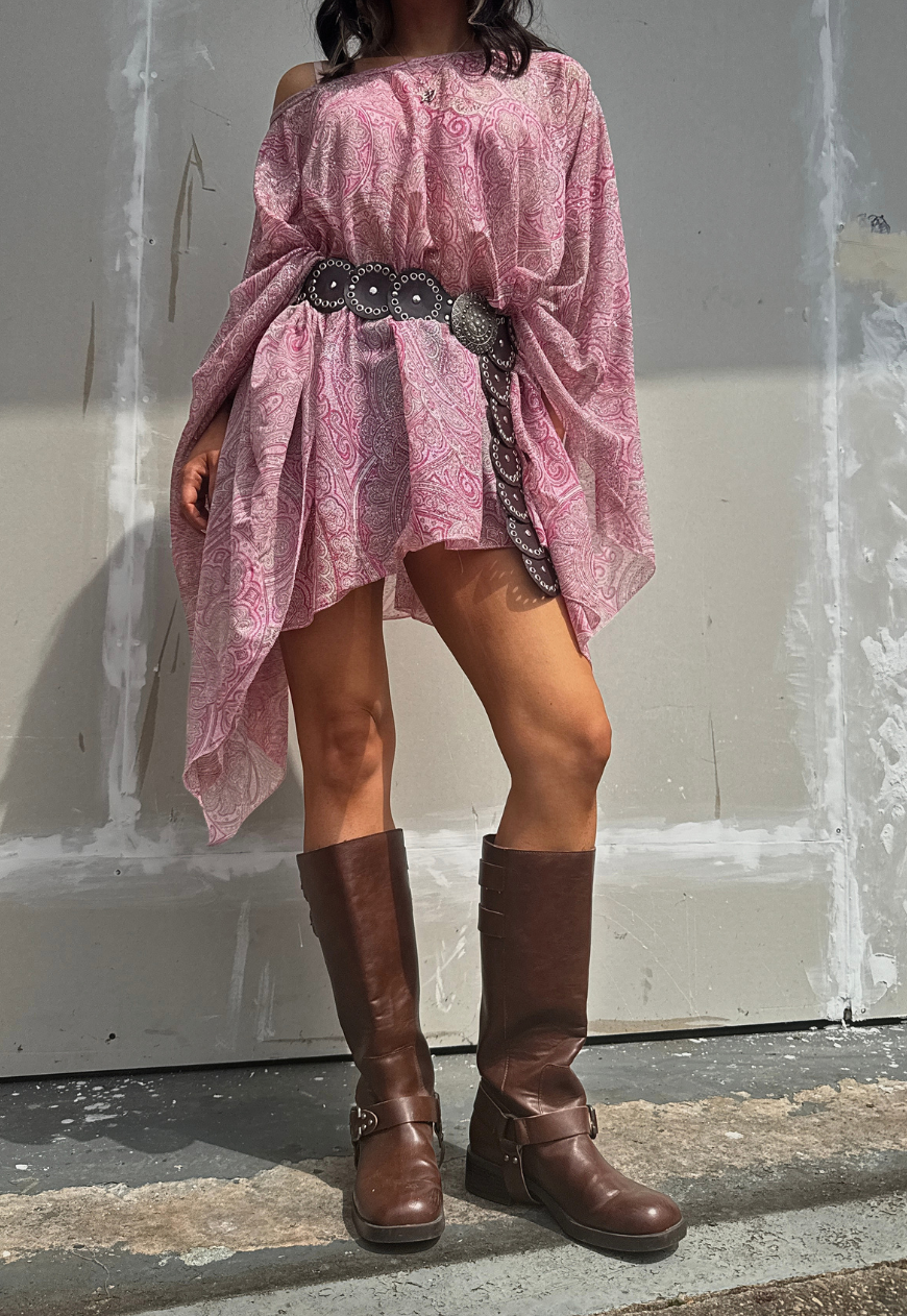 pink paisley glitter poncho *launching 16.07.26 18:00BST*