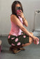 lychee hissy knit vest