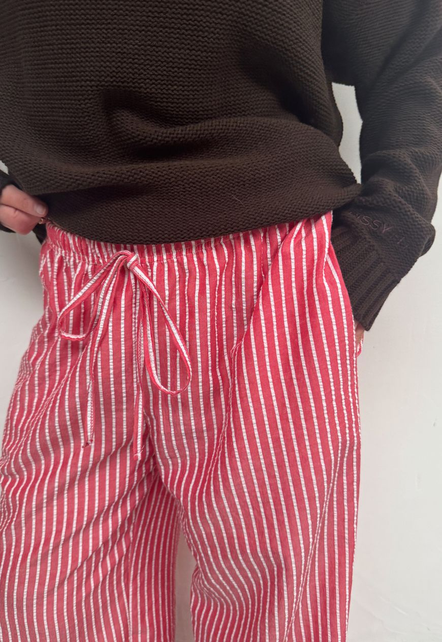 stripe summer trousers
