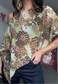 brown swirl poncho