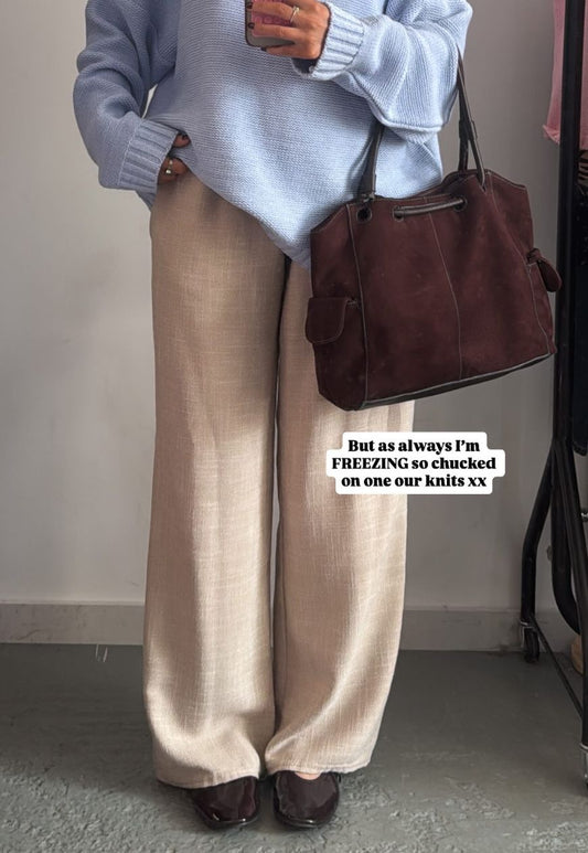 BUTTERMILK STRAIGHT LEG TROUSER