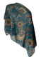 teal western poncho
