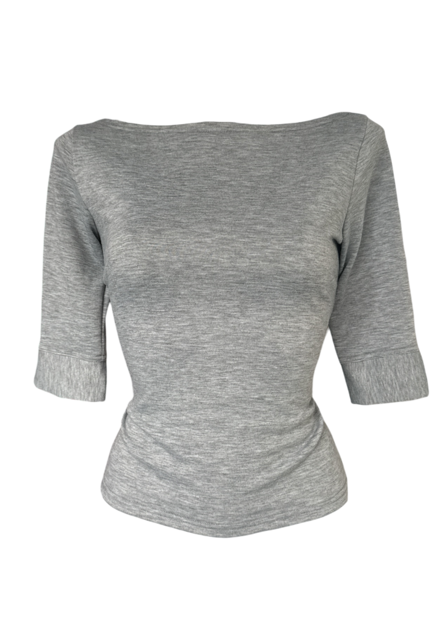 grey split sleeve soft top *coming soon*