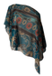 teal western poncho