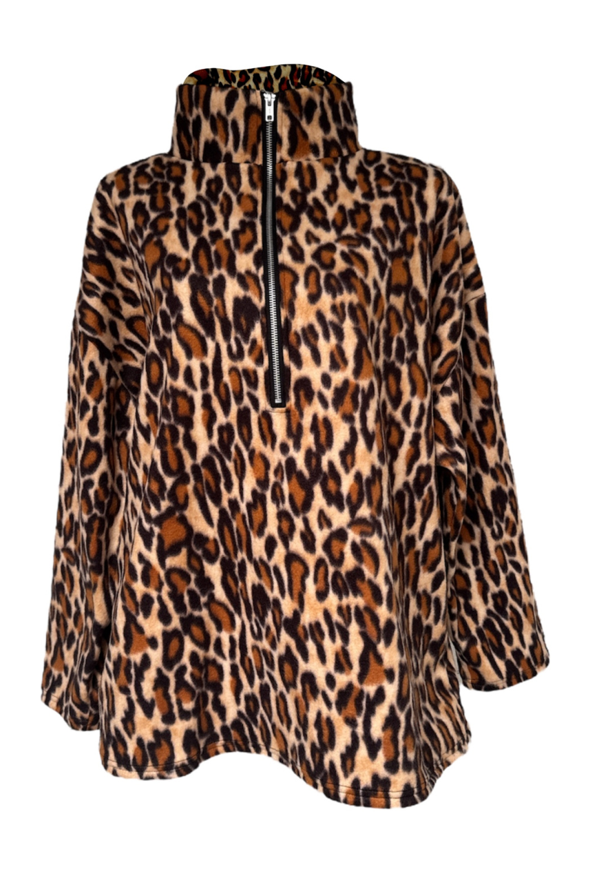 leopard print fleece