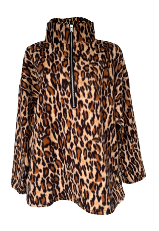 leopard print fleece