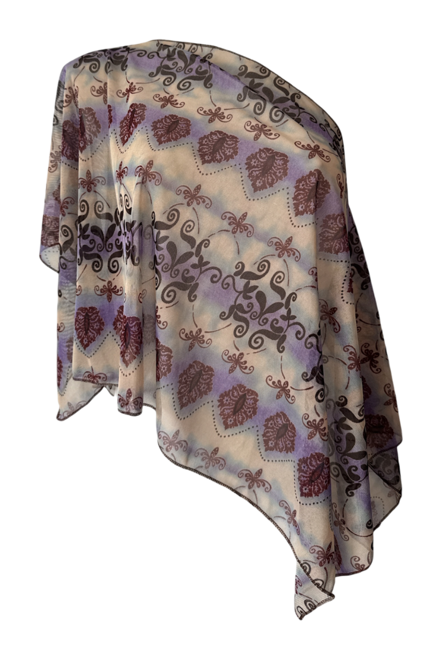 lilac grunge poncho