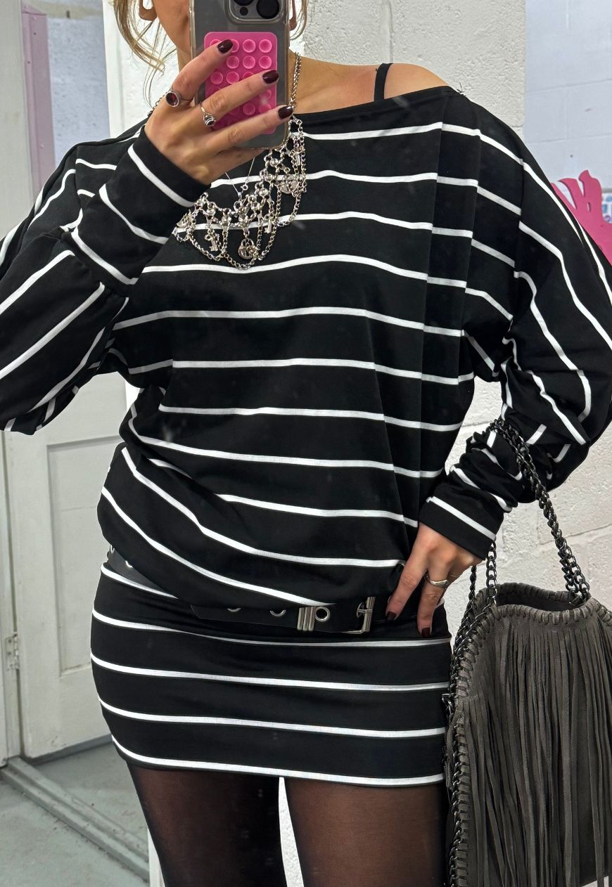 STRIPE SLOUCH DRESS *COMING SOON*