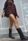 rose mesh poncho