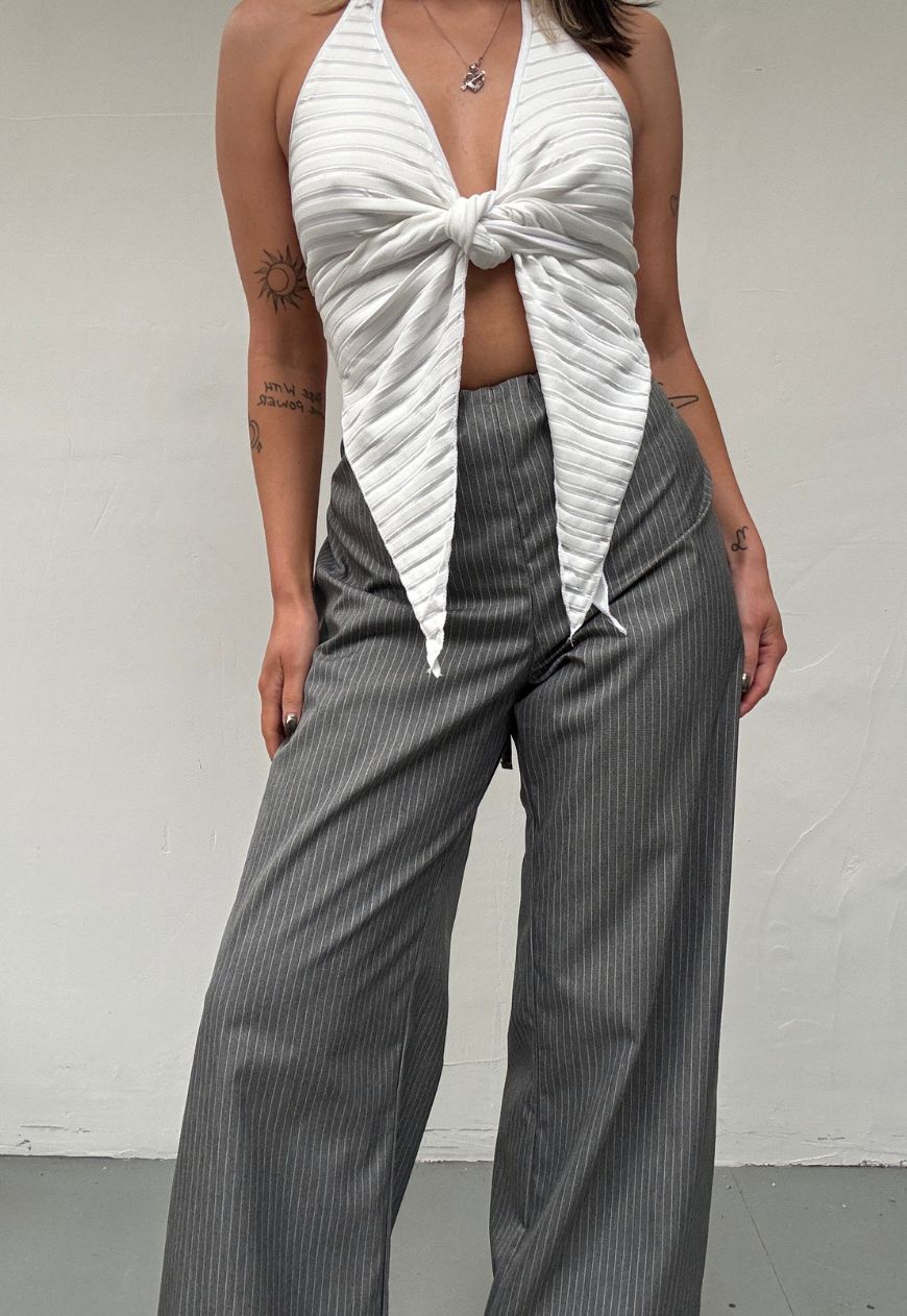 grey hissy cinch trousers *pre-order*