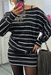 STRIPE SLOUCH DRESS