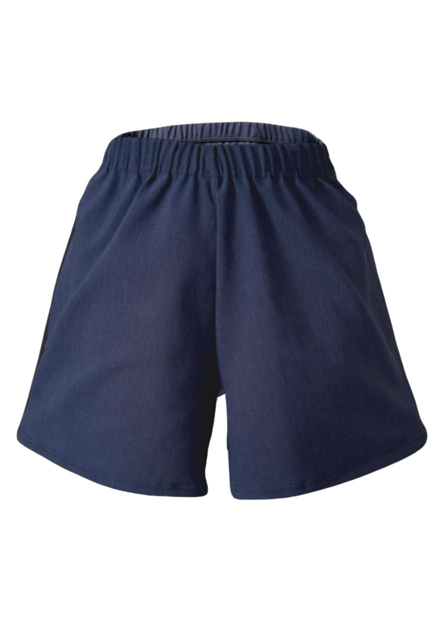 indigo bengaline staple shorts