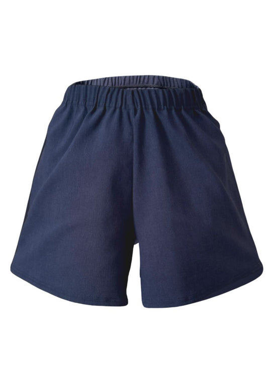 indigo bengaline staple shorts